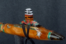 Western Red Cedar Burl Native American Flute, Minor, Mid G-4, #S18K (13)